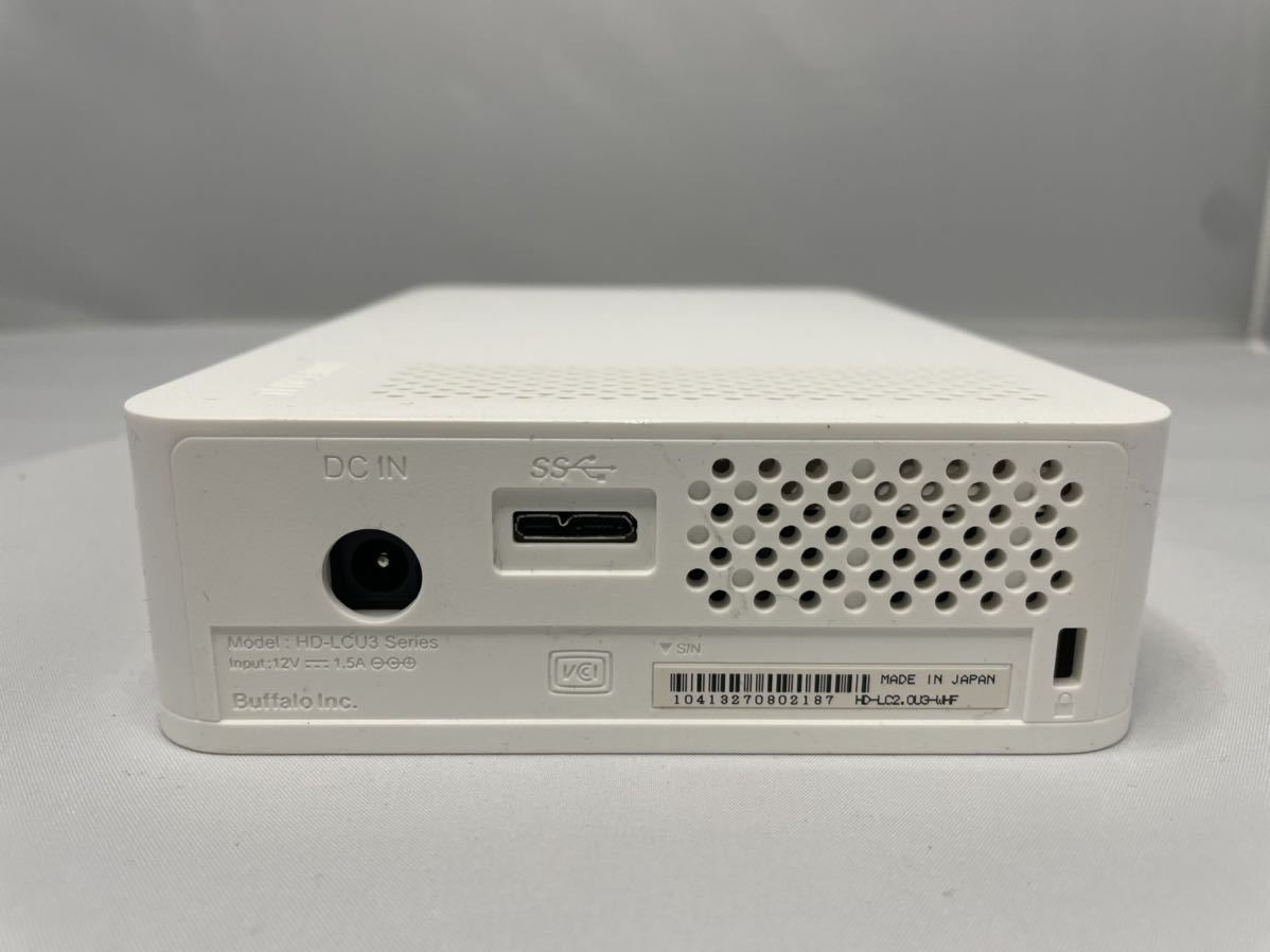 BUFFALO 外付けハードディスク HD-LC2.0U3-WHF 外付HDD 2TB バッファロー USB3.0 2.0_画像3