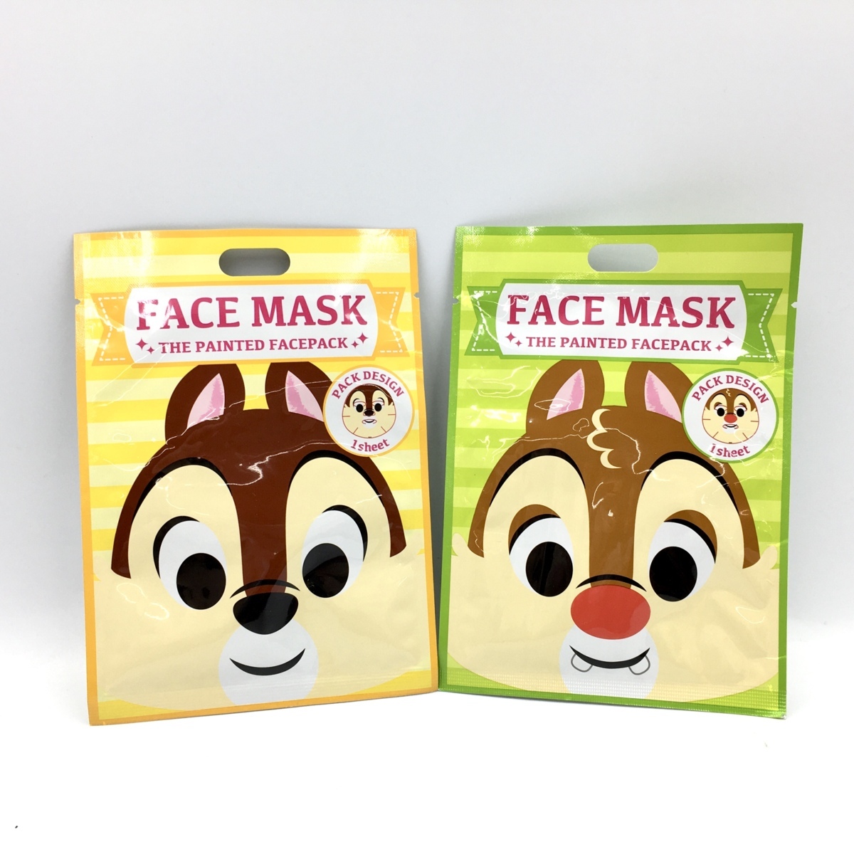 Disney ディズニーストア フェイスマスク チップ デール セット シート状美容マスク 各1枚 ネコポス可 パック フェイスマスク 売買されたオークション情報 Yahooの商品情報をアーカイブ公開 オークファン Aucfan Com