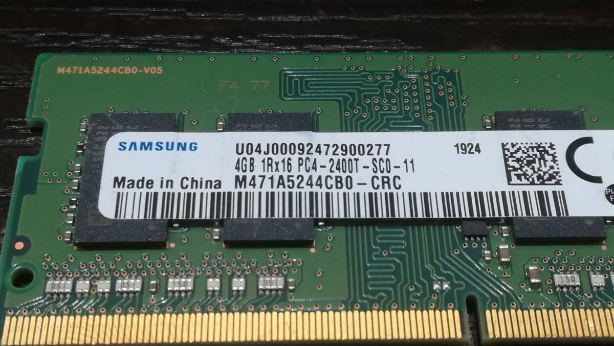 SAMSUNG 動作品 10枚 ノート用DDR4 4GB PC4-2400T - itsxclusive.com