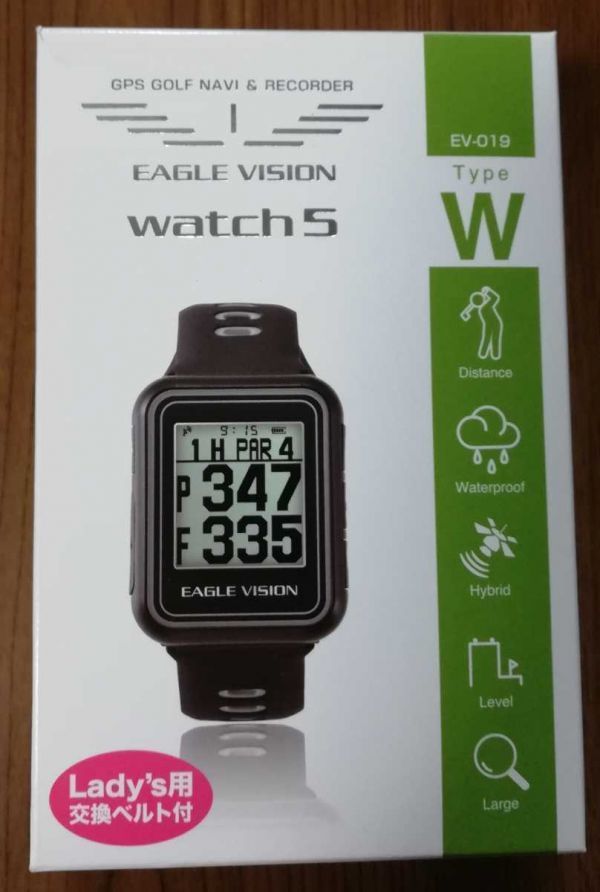 新品未使用 EAGLE VISION watch5 EV-019 ブラック（腕時計型GPSゴルフ