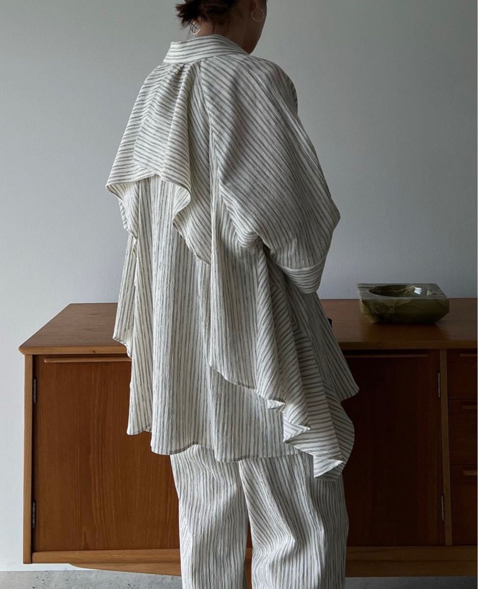 クラネ正規品!新品紙タグ付き☆COTTON CREPE BACK FRILL SHIRT