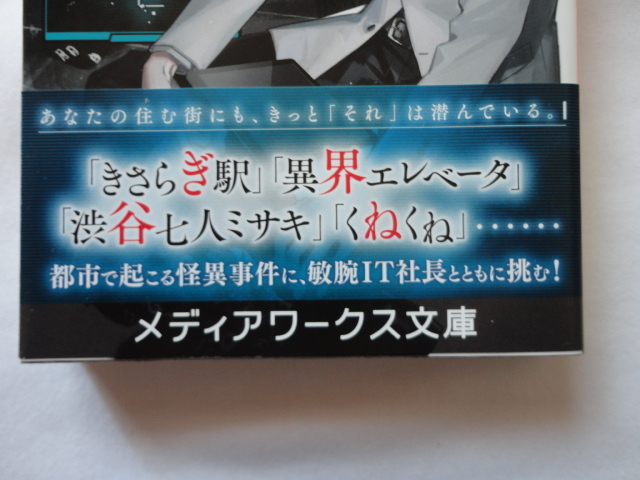 メディアワークス文庫『CEO生駒永久の「検索してはいけない」ネット怪異譚　IT社長はデータで怪異の謎を解く』水沢あきと　令和３年　初版_画像2