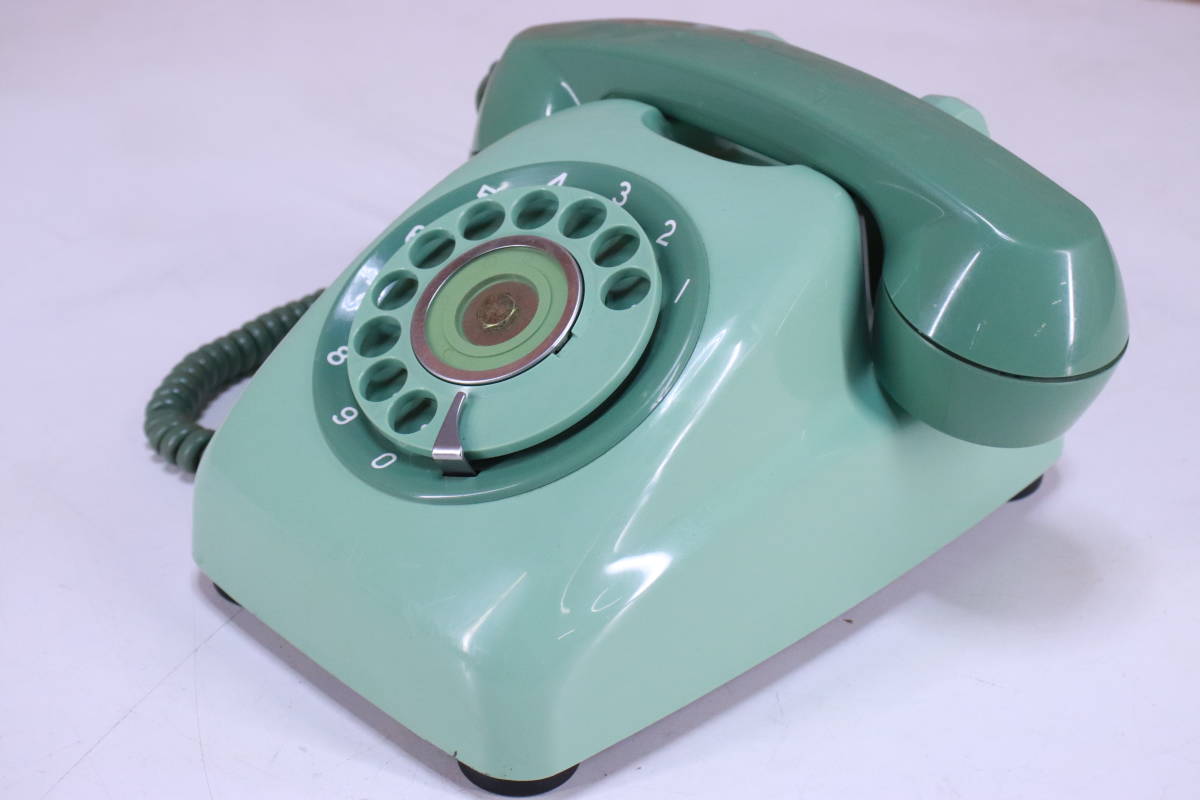 クリスマスローズ レトロ アンティーク ダイヤル式 電話機 600-2A 色