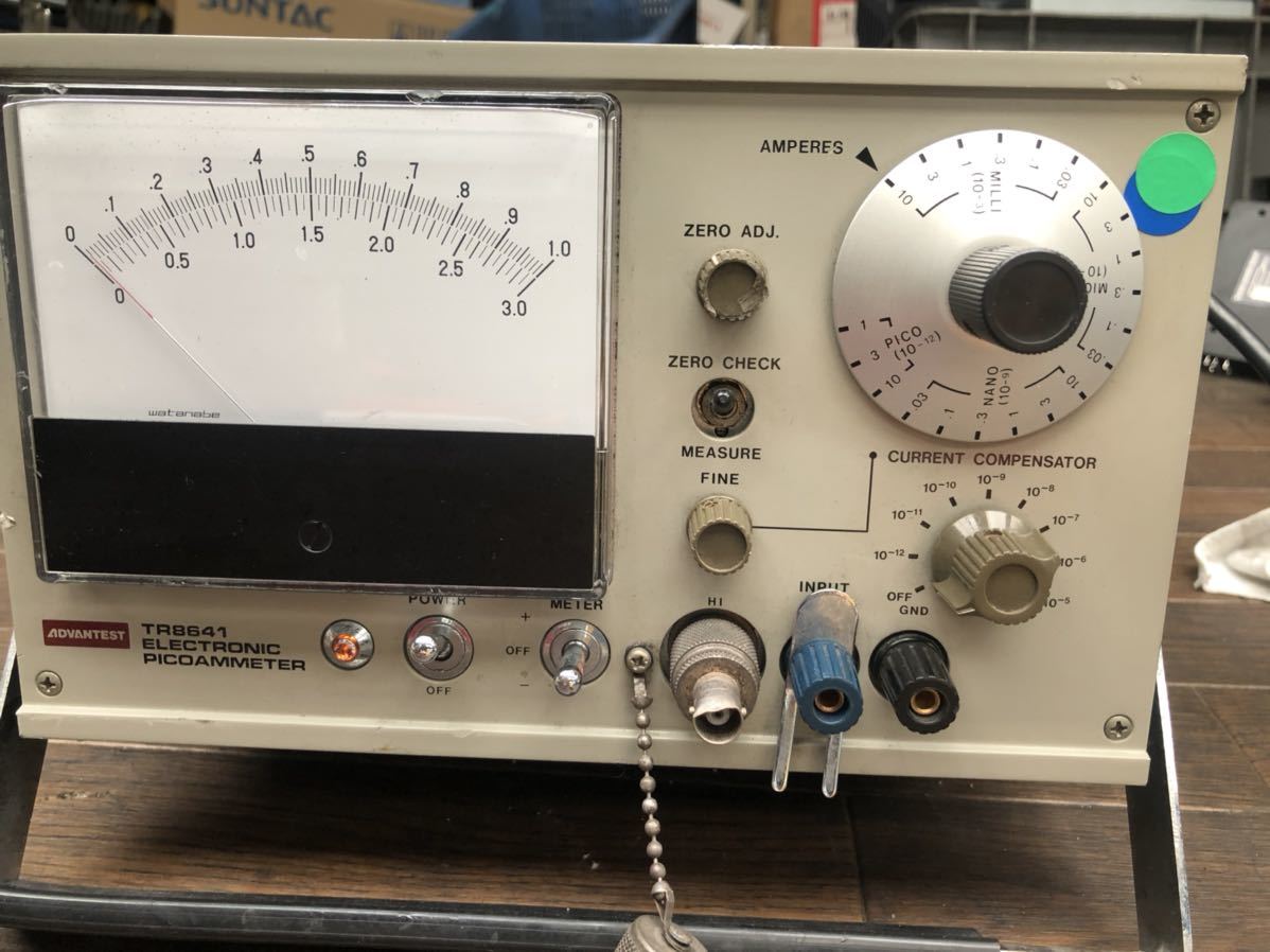 通電確認済　ADVANTEST TR8641 ELECTRONIC DICOAMMETER_画像1