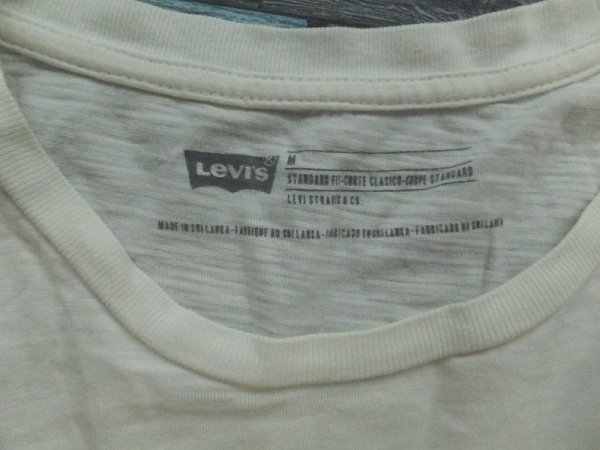〈送料280円〉LEVI'S リーバイス メンズ 馬 デニム 星柄 プリント 半袖Tシャツ M 白_画像2