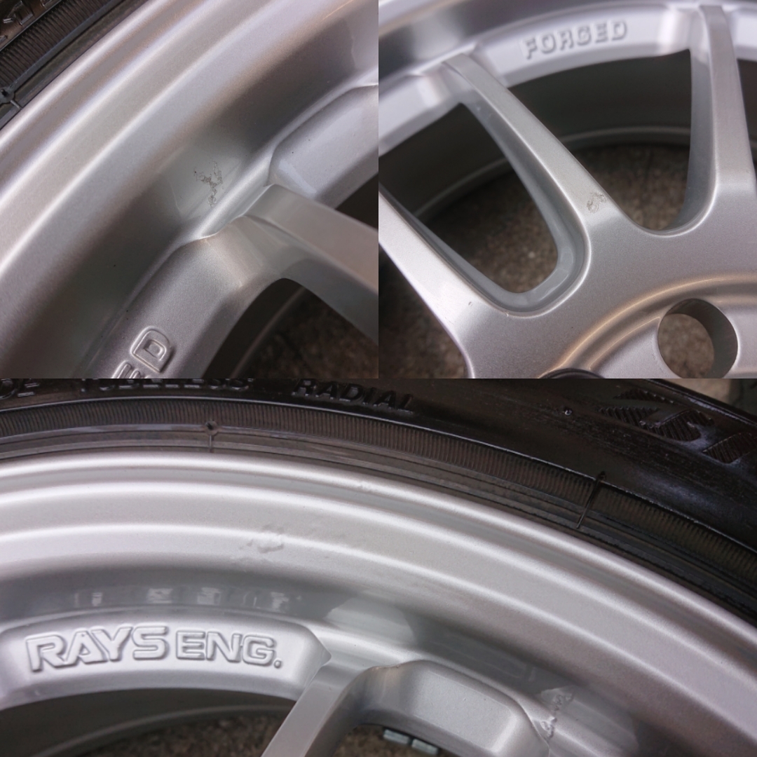 軽量！鍛造！RAYS レイズ VOLK ボルクレーシング RE30 15インチ 5.5J OFF+45 4H PCD100 165/50R15 4本 軽カーサイズ アルトワークス コペン_画像5