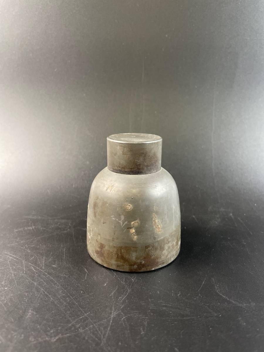 乾茂號 造 茶壺 茶入 錫製 在銘 煎茶道具