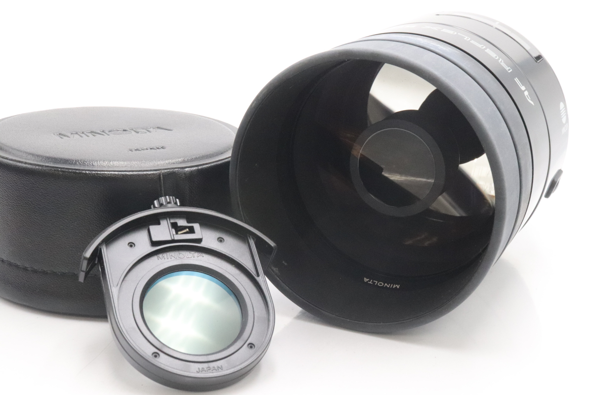 【行董】 MINOLTA ミノルタ AF REFLEX 500mm 1:8 Aマウント AFレンズ 一眼レフカメラ 望遠ミラーレンズ ZJZ01ABC31
