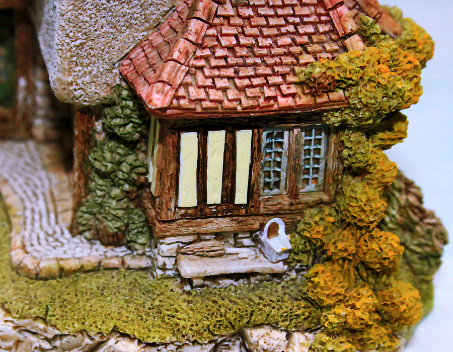【 f 】リリパットレーン Lilliput Lane イギリス 1991 ミニチュアハウス ジオラマ オブジェ Micklegate Antiques 骨董店 初期モデル