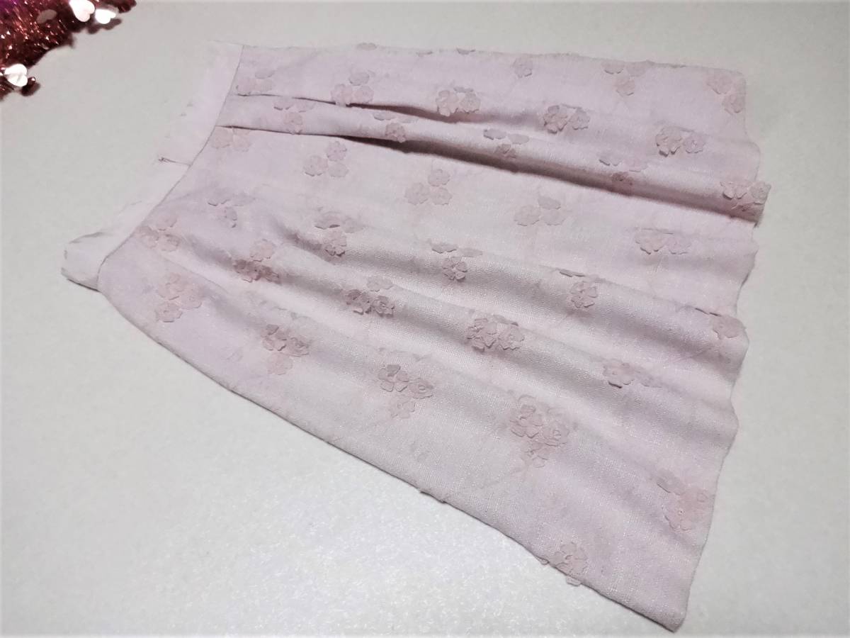 【Debut de Fiore】ピンク刺繍スカート3★レッセパッセ★新品♪_画像3
