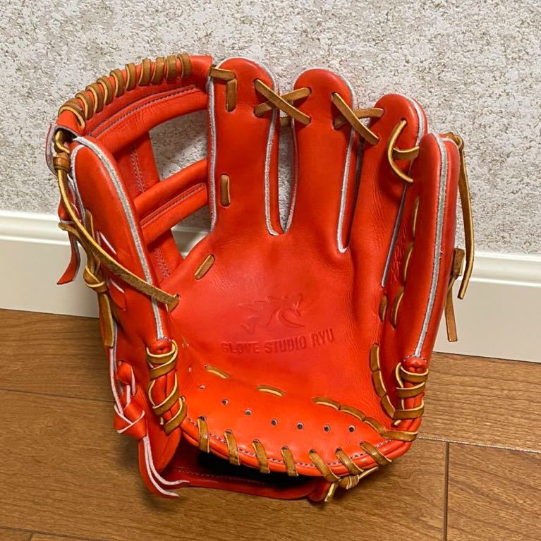 RYU リュウ キップ 硬式内野用グローブ KIC グラブ クロスウェブ使用