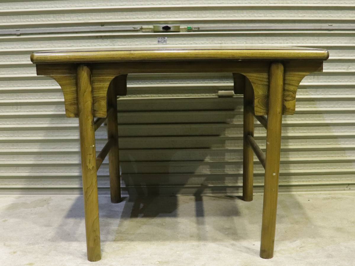 アンティーク家具 ダイニングテーブル 椅子 テーブル 3点セット 現状 レトロ 家具 A019 6