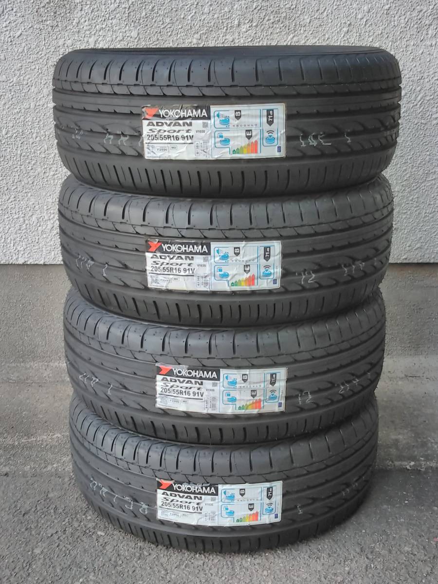 205/55R16 91V MO YOKOHAMA ヨコハマ ADVAN SPORT V103S 20年製 送料