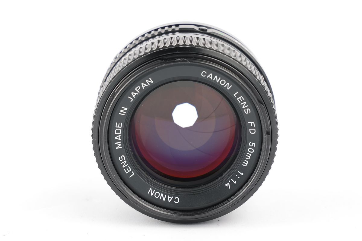 08191cmrk Canon A-1 + New FD 50mm F1.4 MF一眼レフ フイルムカメラ 標準レンズ FDマウント_画像9