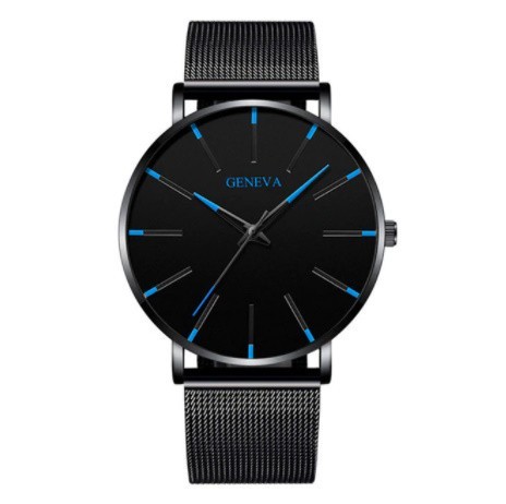 E771:メンズ 超薄型 大人気 時計 ミニマリスト シンプル ビジネス ステンレス スチール メッシュ ベルト クォーツ 腕時計 ウオッチ 新品_カラー：デザイン１