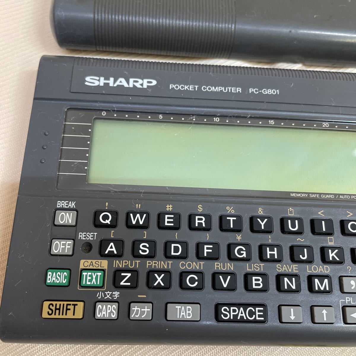 ○r149○ ポケットコンピュータ シャープ SHARP ポケットコンピューター PC-G801 ジャンク品_画像2