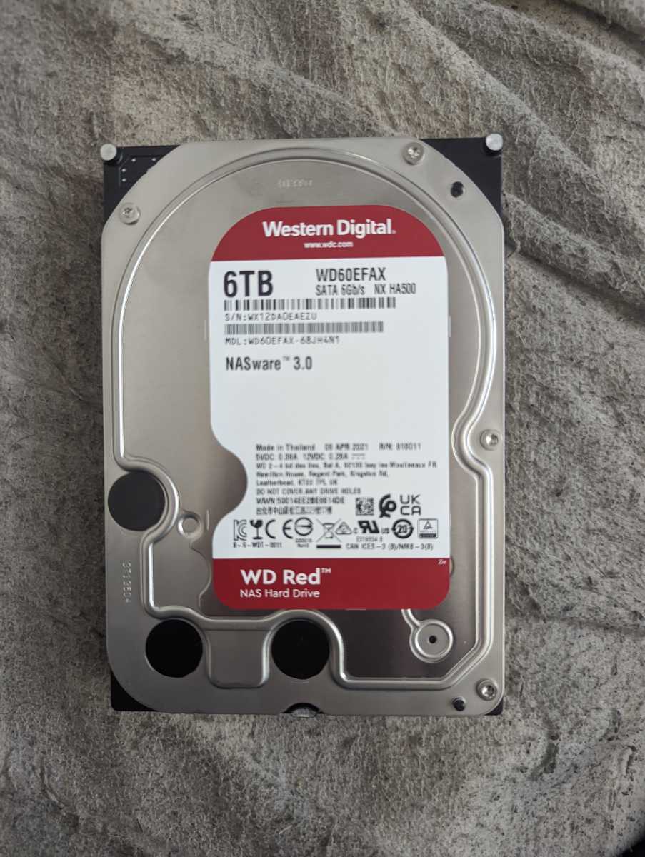 セール品の値段 使用時間極少 Western Digital SATA NAS HDD3.5インチ6TB【 WD60EFAX】 オンラインストア値下  -dracarlamattar.com.br