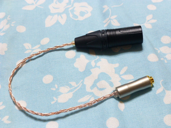 4.4mm5極 (メス) → XLR コネクタ 4ピン 変換ケーブル 102SSC 八 4.4mm5極 (メス) → XLR コネクタ 4ピン 変換ケーブル 102SSC 八