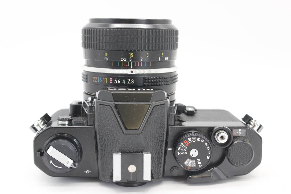 ★良品★ ニコン Nikon FM ブラック New Nikkor 35mm F2.8 ボディ レンズセット M235_画像6
