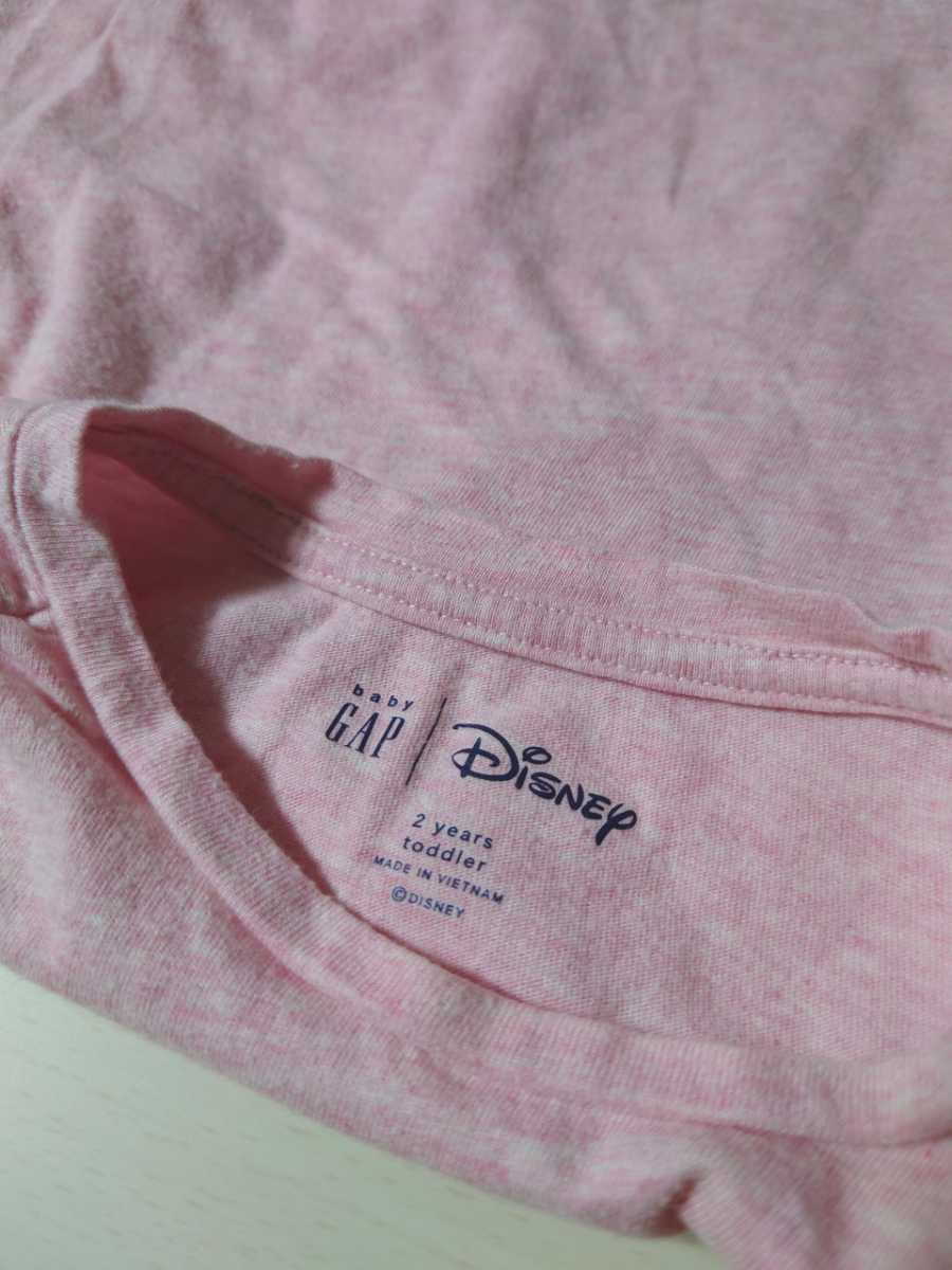 babyGAP Disney ベビーギャップ ミニー長袖Tシャツ 薄手トップス 2years 95 美品 ラメTシャツ 薄手シャツ_画像5