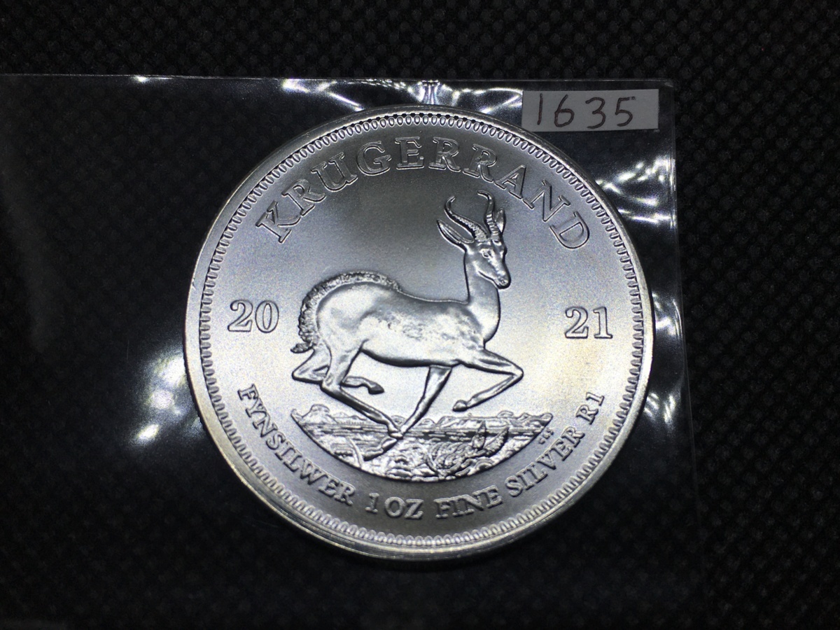 31.1グラム 純銀 クルーガーランド 2021年 南アフリカ 1オンス 銀貨 