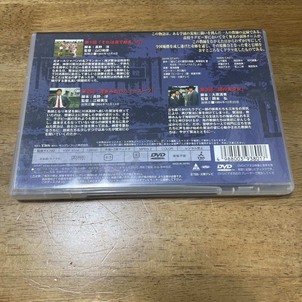 スクール・ウォーズDVD全9巻セット 山下真司 岡田奈々 美品 セル版
