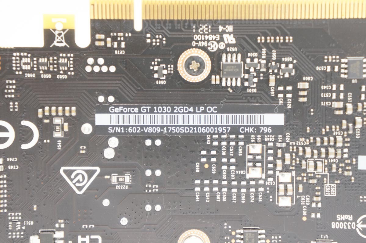 MSI GeForce GT 1030 2GD4 LP OC グラフィックスボード グラボ DP/HDMI