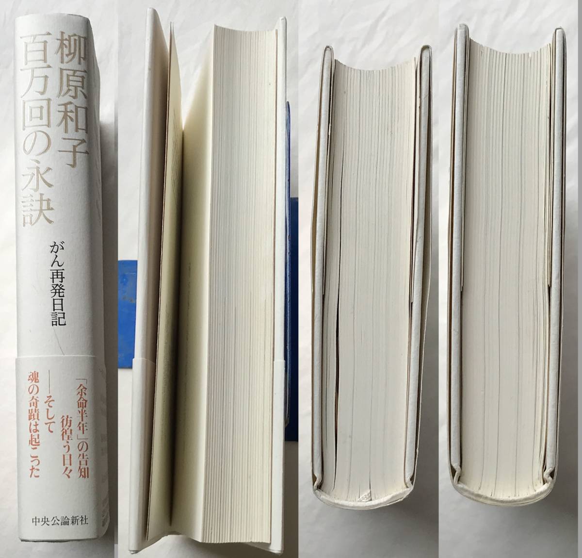 百万回の永訣――がん再発日記 柳原和子 中央公論新社 2006年3刷 帯付き 生きた記録650日_画像3