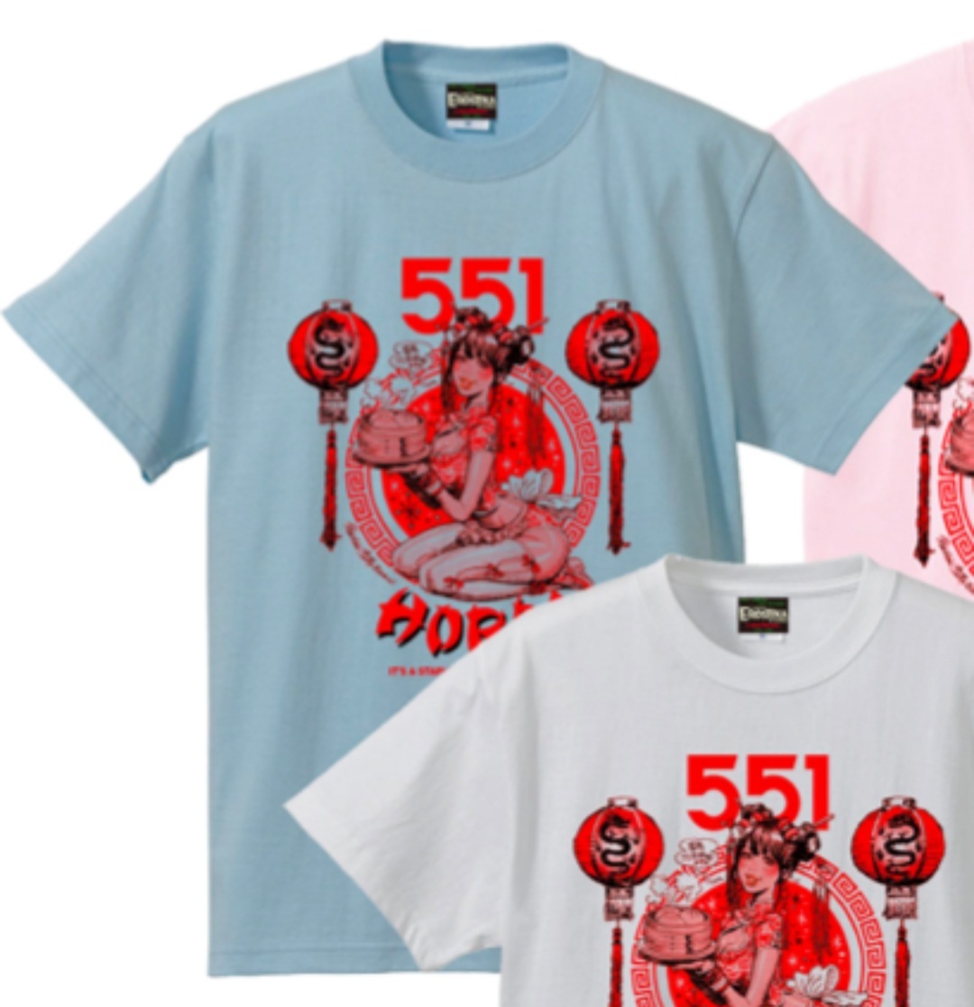 ロッキンジェリービーン 551 蓬莱 HORAI GIRL T-SHIRT Tシャツ M BLUE ロッキンジェリービーン 551 蓬莱 HORAI GIRL T-SHIRT Tシャツ M BLUE