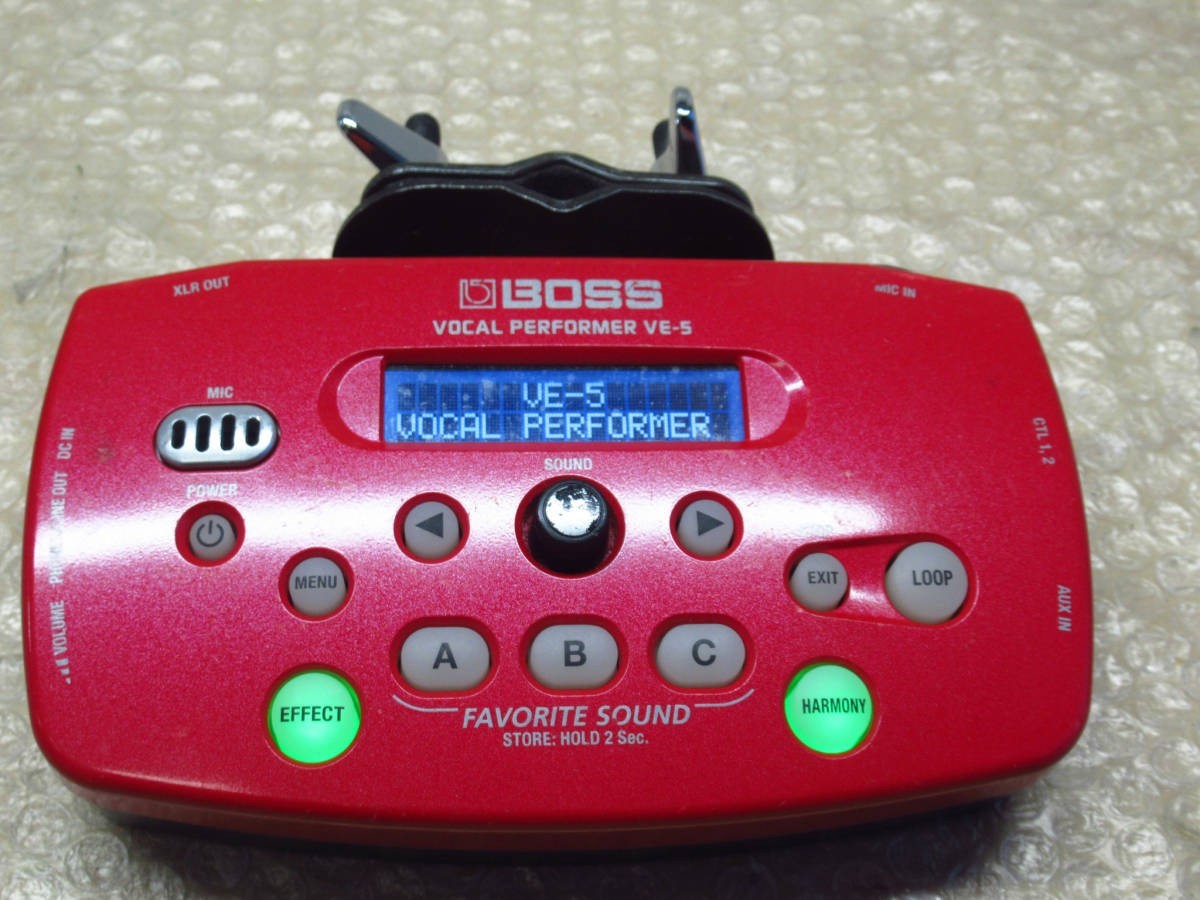 BOSS ボーカルエフェクター VE-5 vocal performer 赤 管理M0228B ic.sch.id