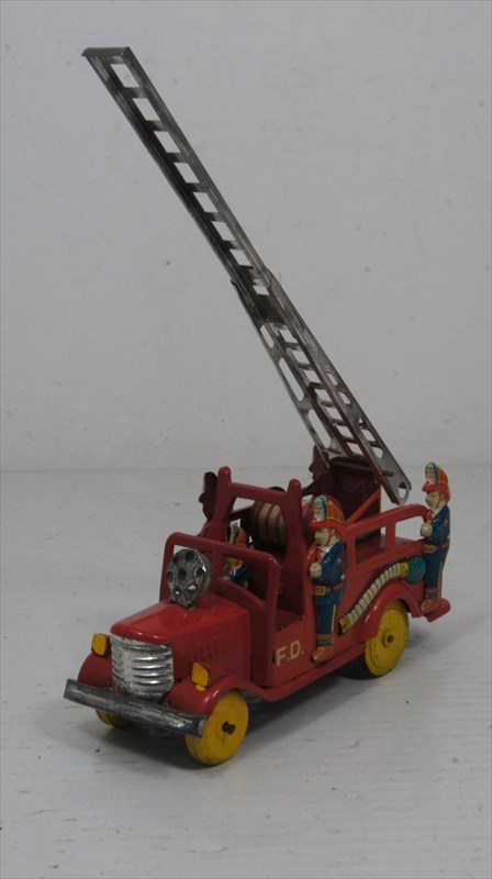 【お得即納】S.S.S. FIRE DEPT. ブリキ 消防車 フリクション 1950年代 当時物 塩路商店 雑貨 自動車