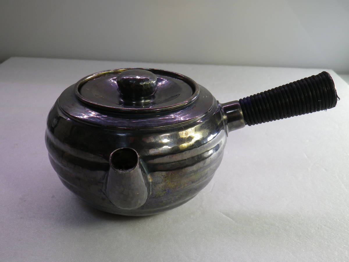 ◎【巧益造いぶし銀:銅製横手急須:煎茶道具】◎ | investigacion