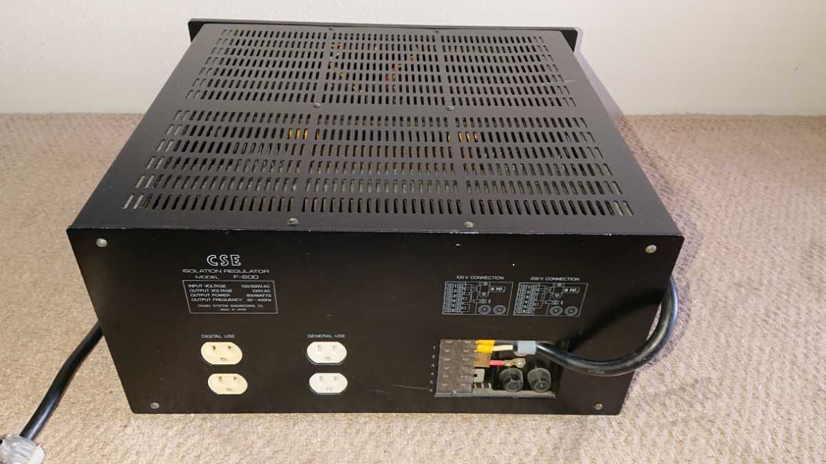 CSE F-600アイソレーションレギュレーター 動作はしますがジャンク CSE F-600アイソレーションレギュレーター 動作はしますがジャンク