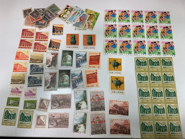 A17125】中国切手 中国人民郵政 切手 バラ おまとめ 不揃い ダブりあり おまけ 外国切手