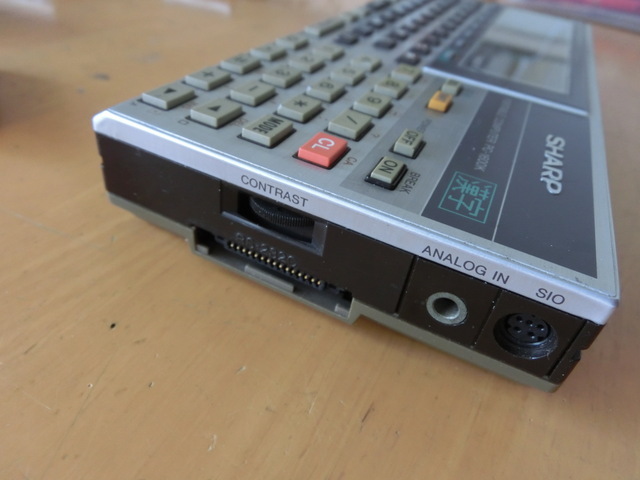 SHARP PC-1600K ポケコン　動作品　ジャンク　ROMモジュール　CE-1620M　監督さんMARK2_画像4