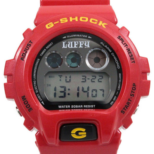 最も優遇 モンキー・D・ルフィモデル ワンピースコラボ G-SHOCK 【美品