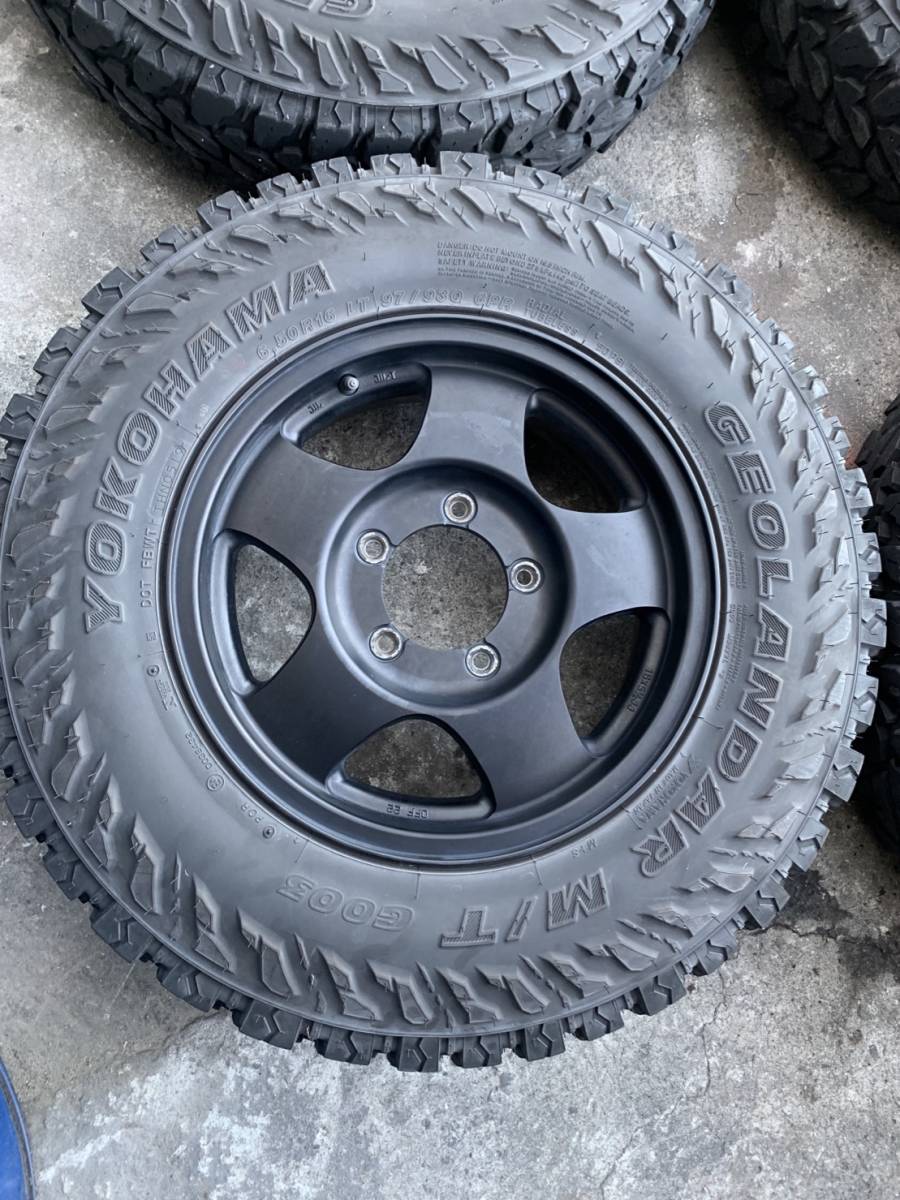 ⑤ジムニーに、ヨコハマジオランダーM/T 6.50R16&純正アルミホイール