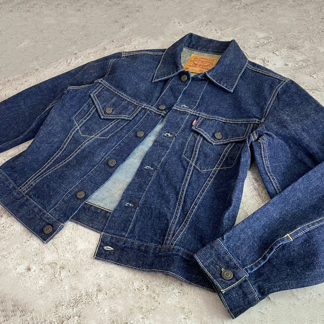 即決★リーバイス 557★メンズ40 濃紺 ビンテージ復刻 デニムジャケット Levis 71557-02 香港製 bigE 3rd ジージャン 90s Gジャン_画像3