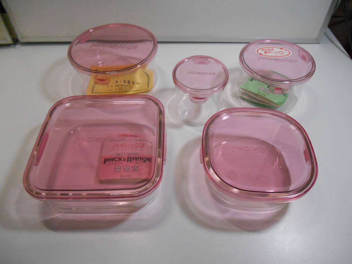 ZH3795[ unused / box attaching / storage goods ]* Pyrex pack & range 5 point set PX-PRN-P30 4905284045272