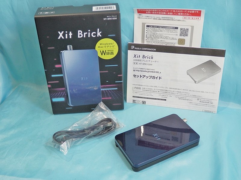 春のコレクション ピクセラ PIXELA ◆ Xit ◆ USB接続テレビチューナー 【XIT-BRK100W】 Brick 外付け