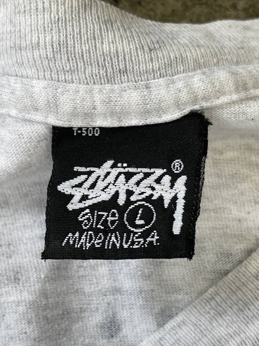 希少！美品！USA製！80s 90s STUSSY oldstussy シャドーマン オールドステューシー ショーン 黒タグ (L)_画像3