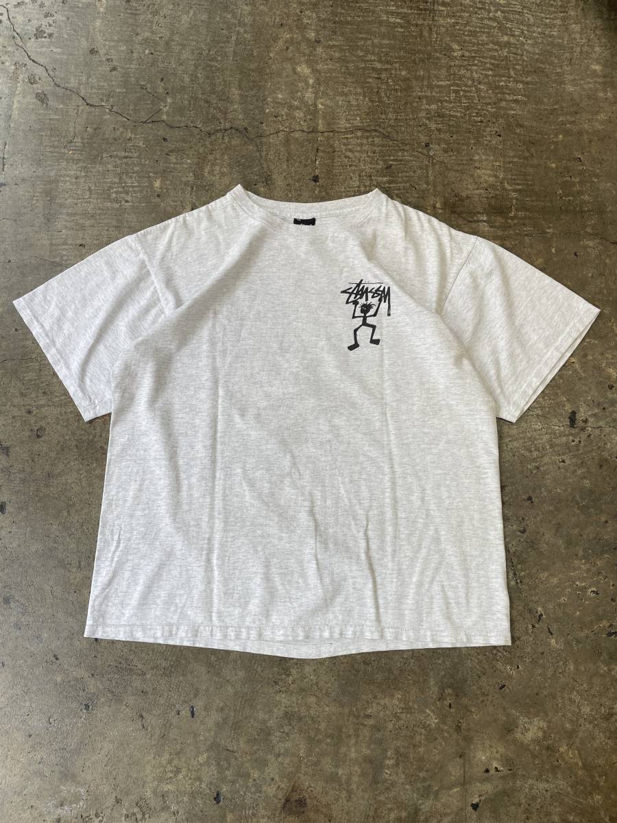 希少！美品！USA製！80s 90s STUSSY oldstussy シャドーマン オールドステューシー ショーン 黒タグ (L)_画像1