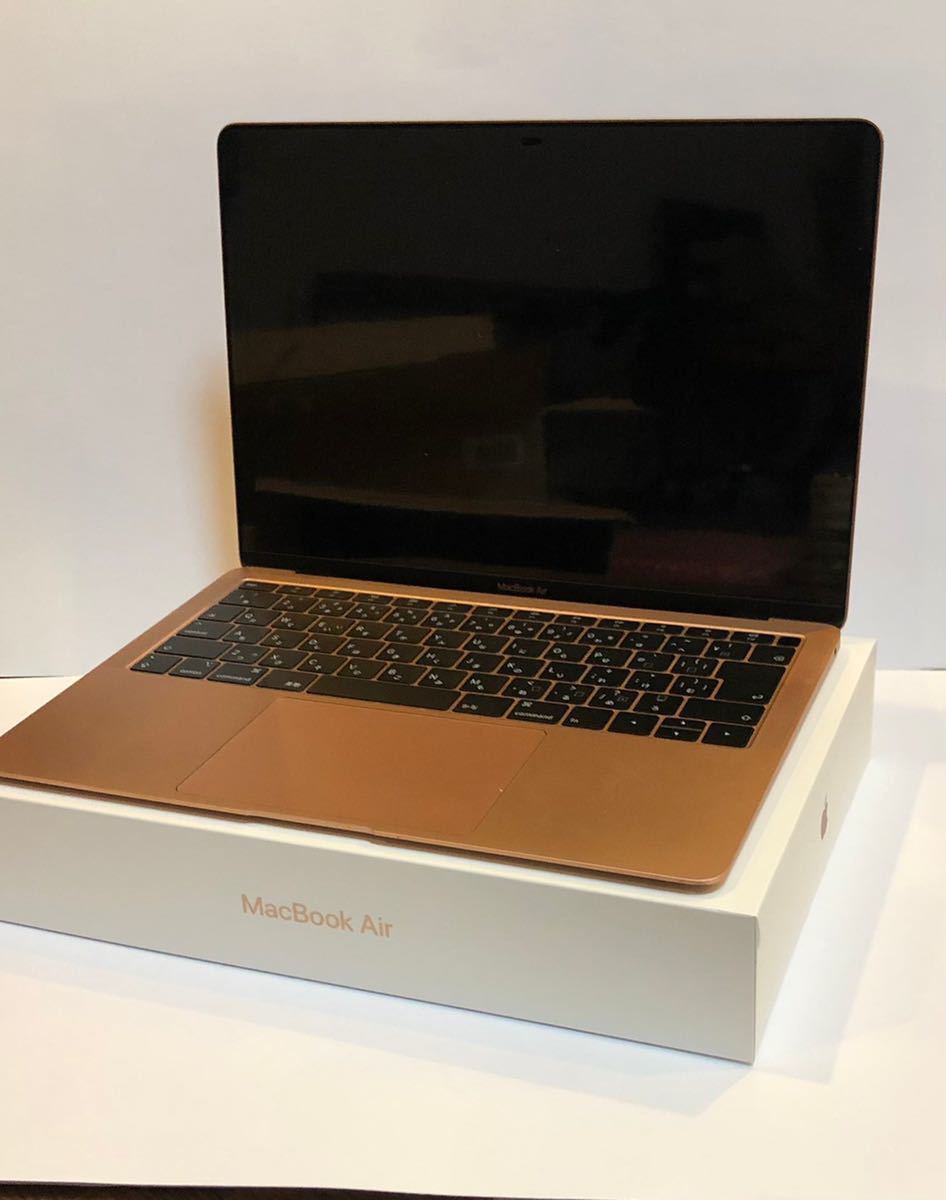 美品 Apple MacBook Air ゴールド 第8世代 1.6 GHz デュアルコア Intel Core i5 A1932 8GB 256GB  放電回数24回