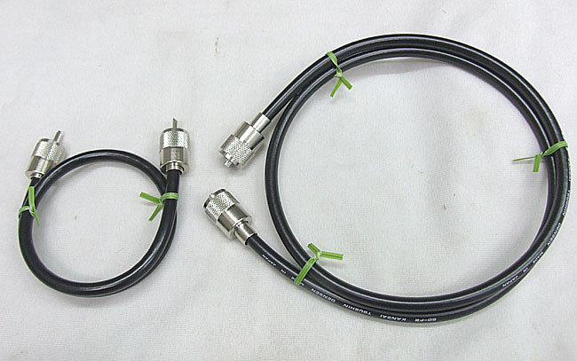  M型コネクタ付同軸ケーブル　　5D-FB　　0.6m + 1.5m 　MP-MP_画像1