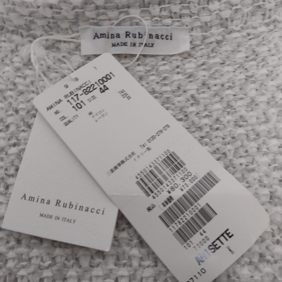 [ new goods *44* Italy made ]Amina Rubinacciamina* ruby nachi* spring summer knitted jacket 