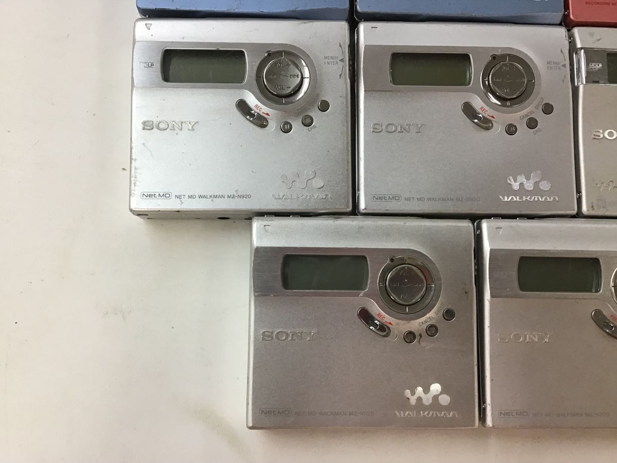 SONY MD WALKMAN MZ-N910 MZ-N920 MDプレーヤー・MDウォークマン 8点セット◆ジャンク品 [9965W]_画像5