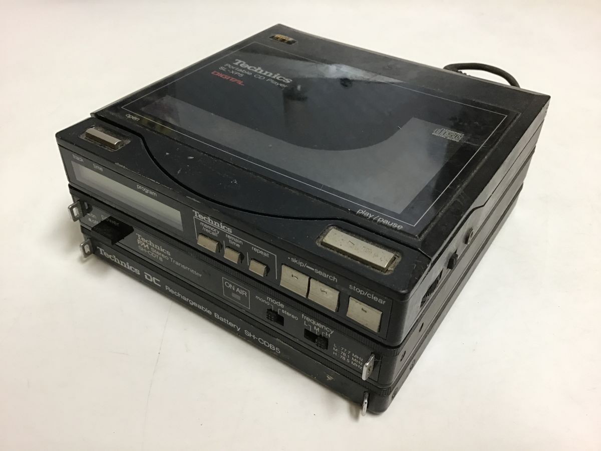 Technics SL-XP5 SH-CDB5 SH-CDT8 テクニクス ポータブルCDプレーヤー◆ジャンク品 [0082JW]_画像3