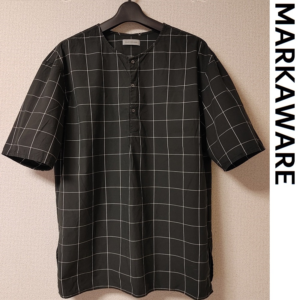 WEB限定】 2 MARKAWARE◇マーカウェア◇黒 M◇ウィンドウペン 夏 春