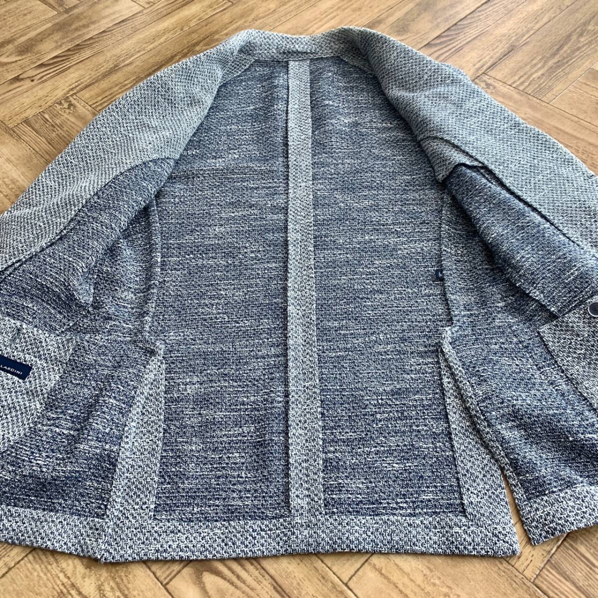 D06 ラルディーニ『爽やかに羽織る』LARDINI リネン 麻 編み込み