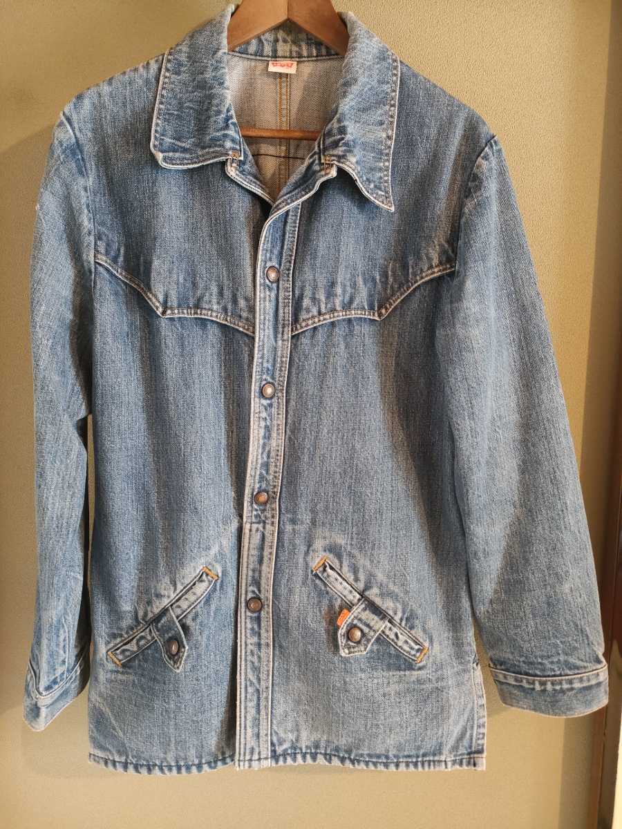 70s リーバイスLevi's ウエスタンデニムジャケット Lサイズ ブッシュジャケット